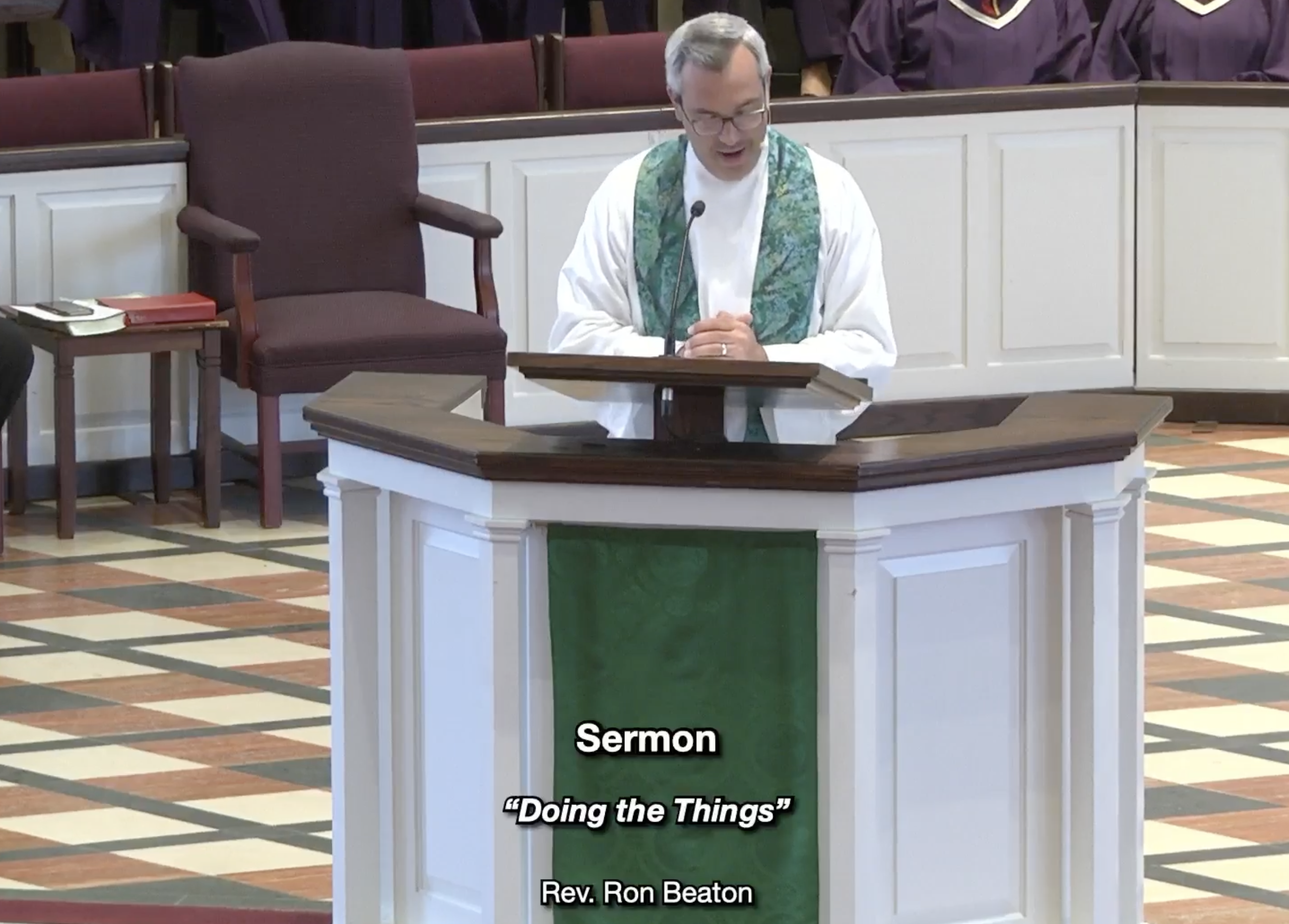 Rev. Ron Beaton, Sermon 9.29.24, “Doing the Things” James 5:13-20